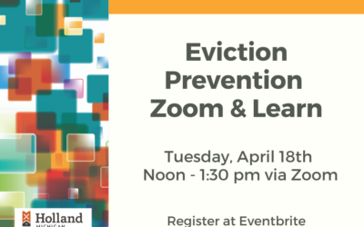 Eviction Prevention Zoom & Learn with City of Holland